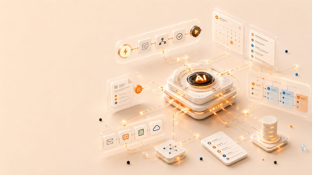 Claude Fable 5 orquestando agentes de IA, automatizaciones y datos